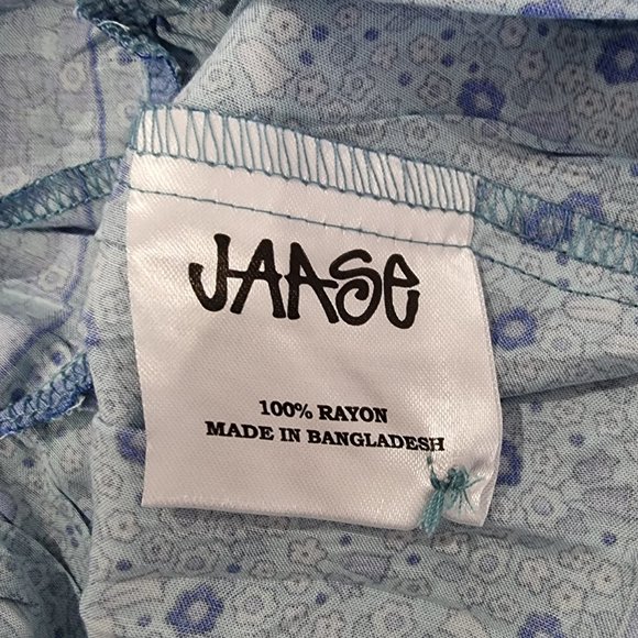 Jaase Blue Maxi Skirt Size XS Rayon As New Floral Boho Festival Beach - Picture 9 of 10